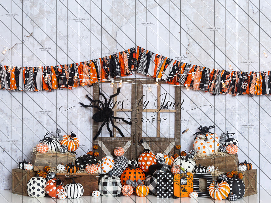Pumpkin Patterns with Spiders (JG)