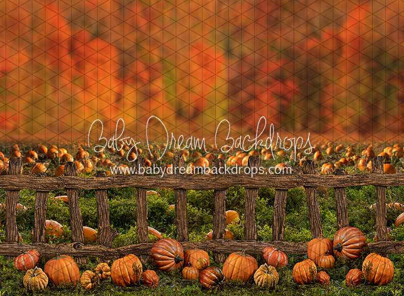 Pumpkin Picking Autumn Fence (JA)