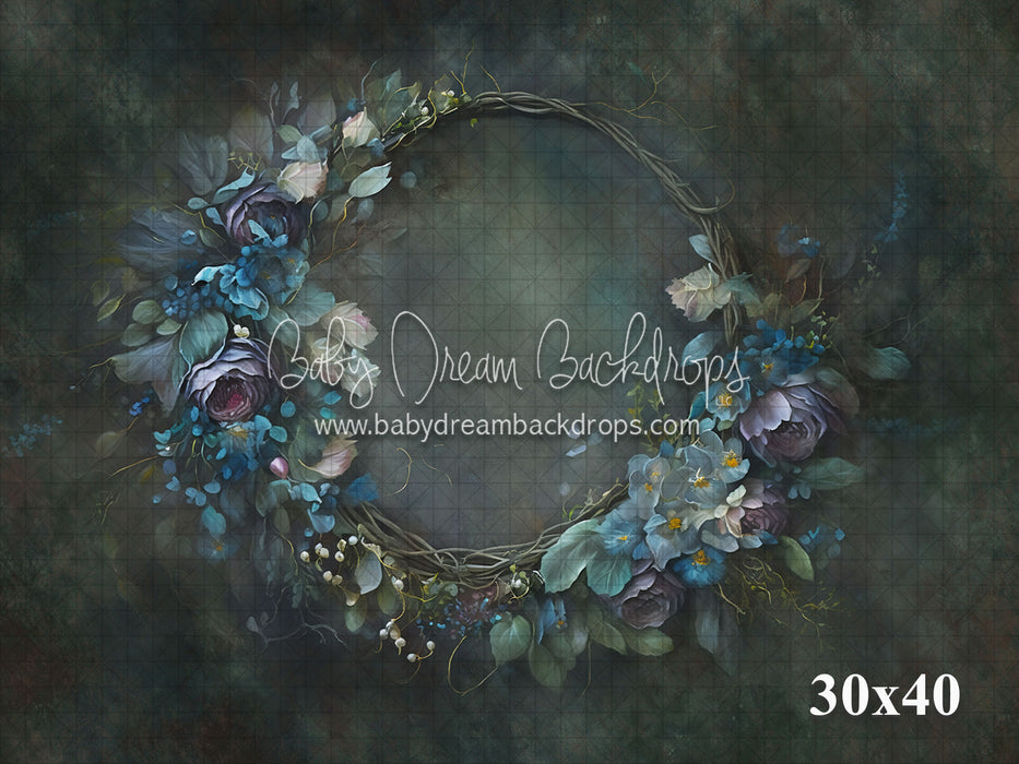 Purple Peony Wreath Bitty (VR)