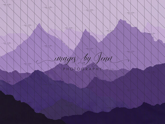 Purple Silhouette Mountains (JG)