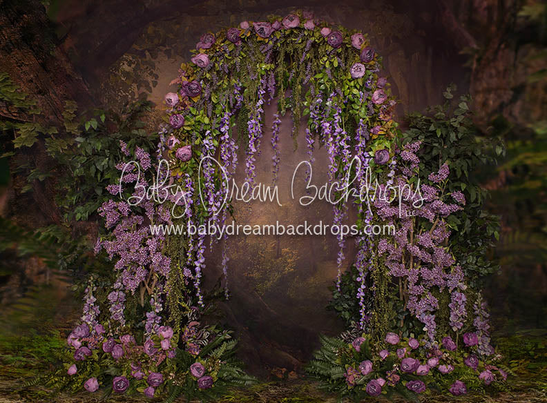 Purple Paradise Arch - 60Hx80W - JA (Matte Fleece)