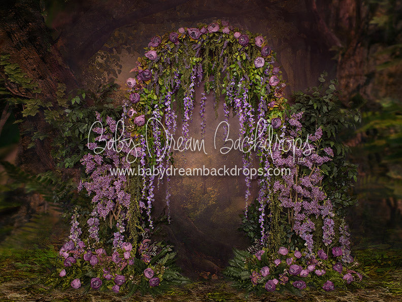 Purple Paradise Arch - 6x8 - JA (Fleece)