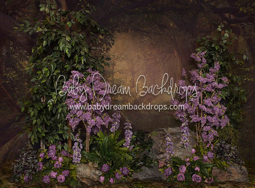 Purple Paradise Forest - 60Hx80W - JA (Matte Fleece)