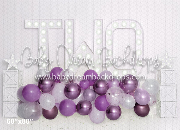 Purpley Party Balloons TWO (BA)