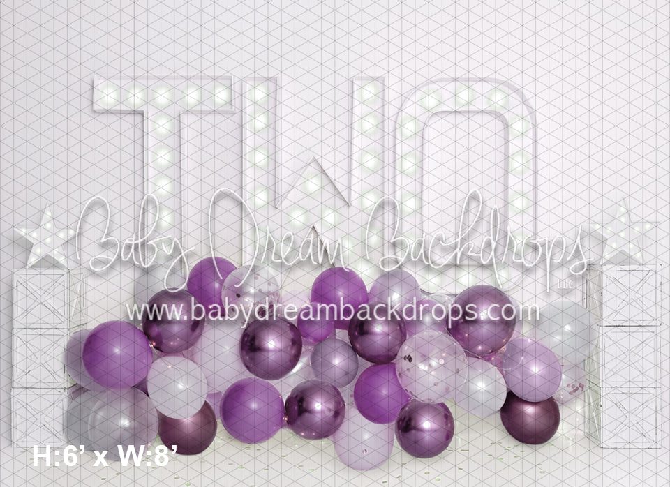 Purpley Party Balloons TWO (BA)