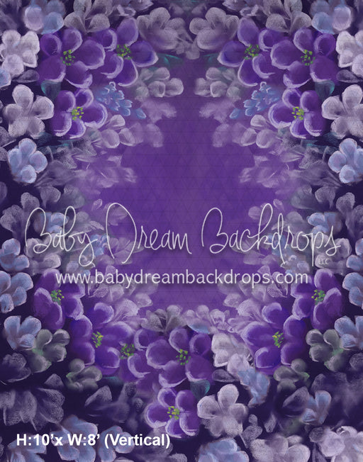 Radiating Purple Flowers (BD)