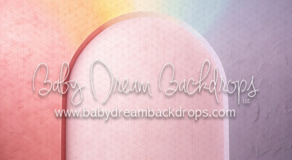 Pastel Rainbow Balloons – Baby Dream Backdrops