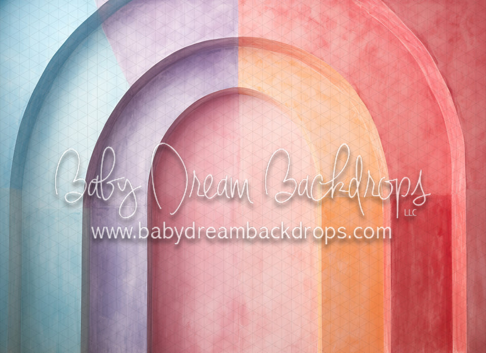 Rainbow Pastel Arches Left (MD)