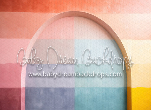 Rainbow Pastel Colorblock Arch 1 Right (MD)