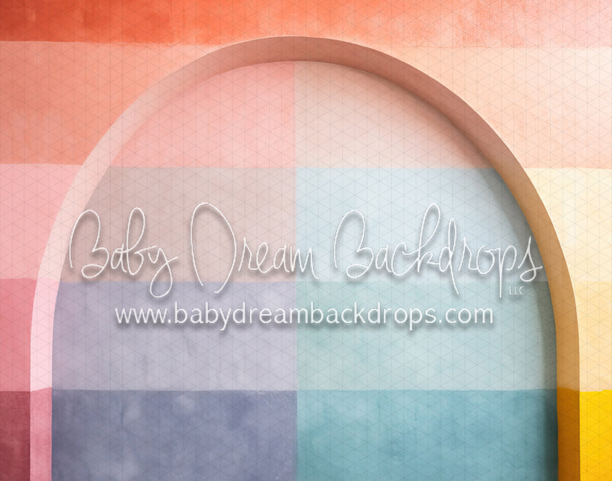 Rainbow Pastel Colorblock Arch 1 Right (MD)