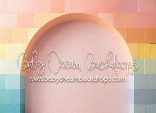 Rainbow Pastel Colorblock Arch 2 Left (MD)