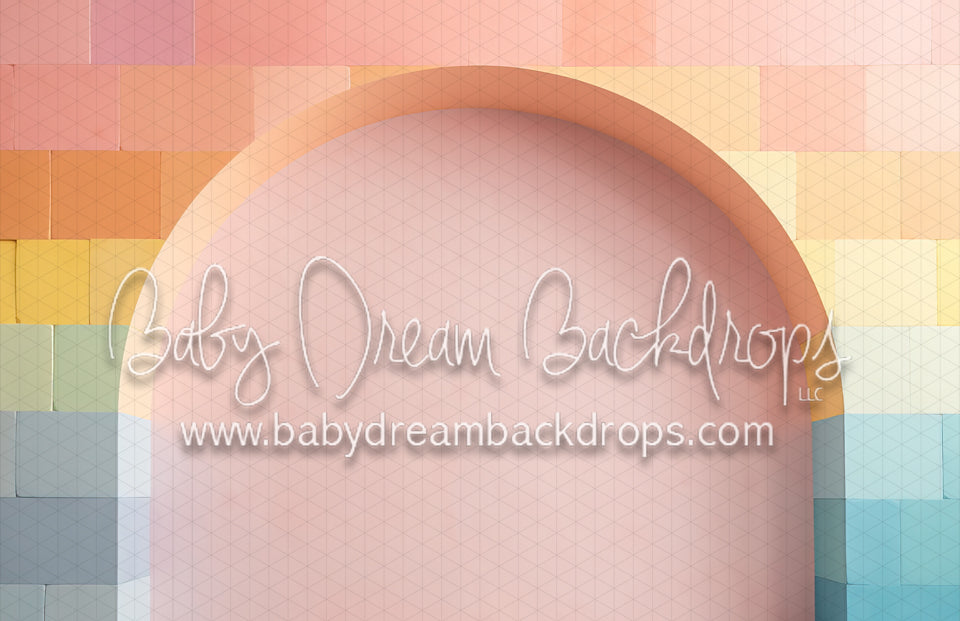 Rainbow Pastel Colorblock Arch 2 Right (MD)