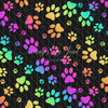 Rainbow Puppy Paws Black (JG)
