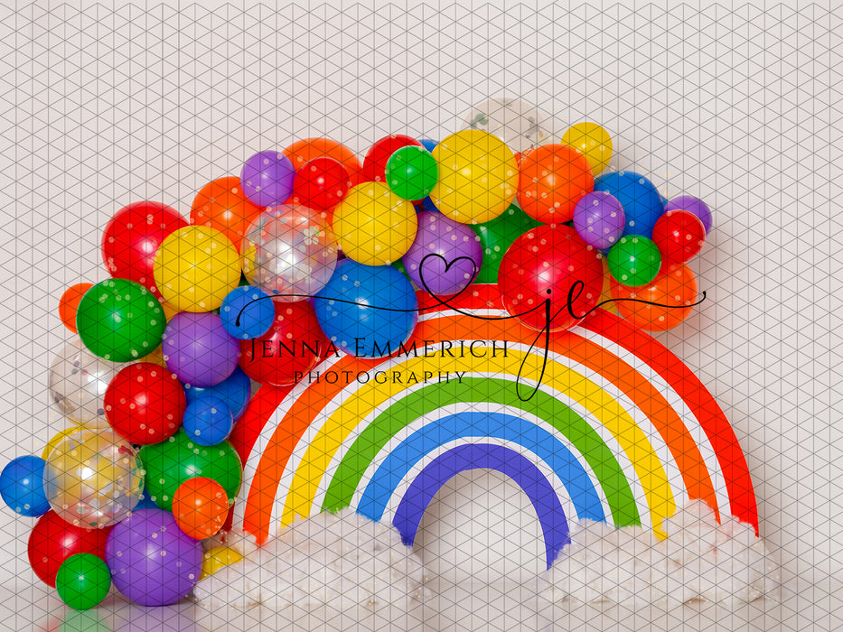 Rainbow Baby with Twinkle Lights