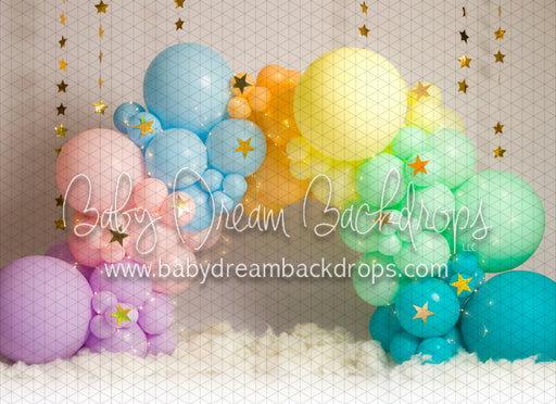 Rainbow Star Balloon Arch (BD)