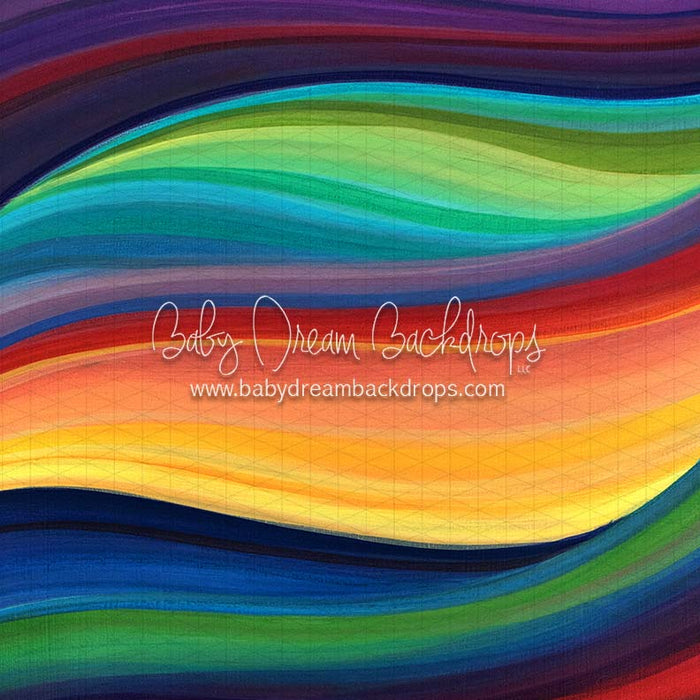 X Drop rainbow waves