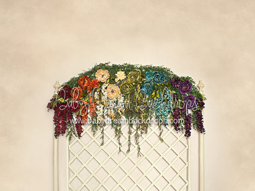 Rainbow Garden Full Headboard - 6x8 - JA 