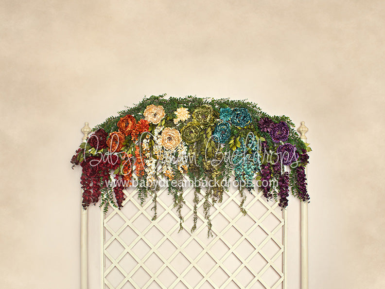 Rainbow Garden Full Headboard - 6x8 - JA 