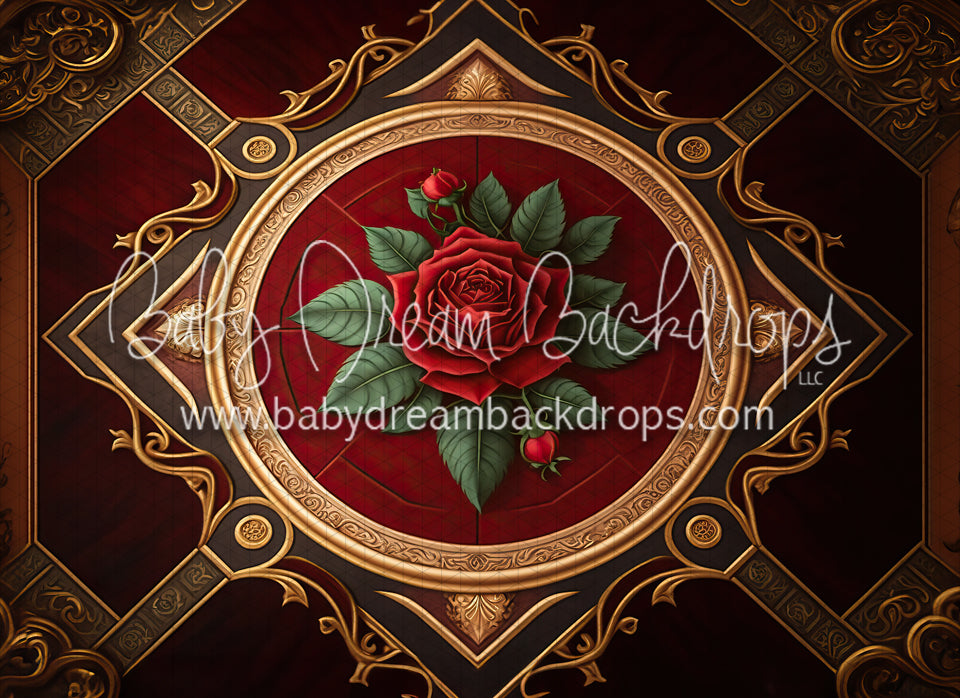 Red Rose Ballroom Fabric Floor (MD)