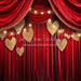 Red Valentine Circus Curtains (JA)