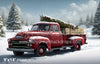 Red Christmas Pickup Truck (SM)