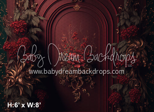Red Painted Arches Wall (MD)