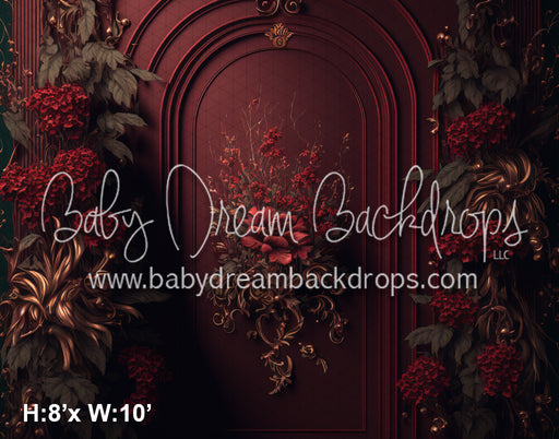 Red Painted Arches Wall (MD)