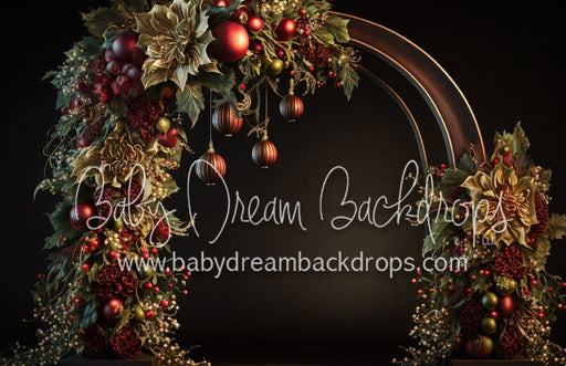 Red and Gold CHristmas Arch (MD)