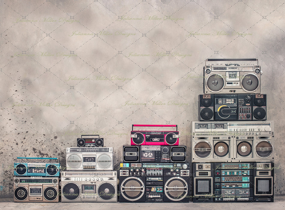 Retro Room Blank Wall