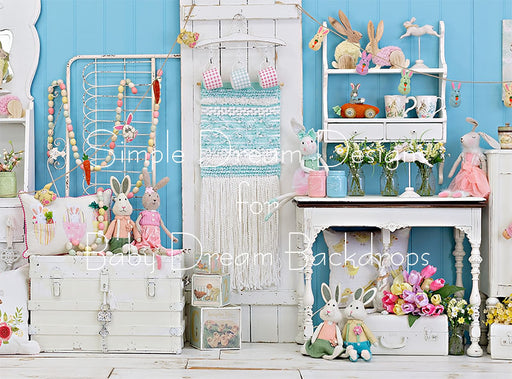 Robin's Egg Easter 6x8 SD  (fleece)