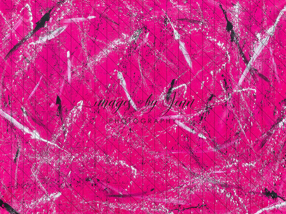 Rock On Splatter Hot Pink (JG)
