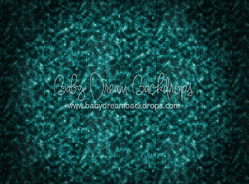 Rockstar Spotlight Sparkle Fabric Floor Teal ( JA)