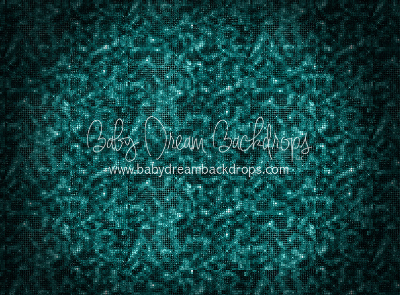 Rockstar Spotlight Sparkle Fabric Floor Teal ( JA)