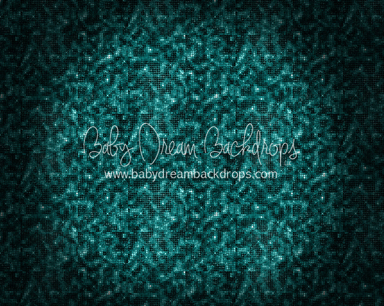 Rockstar Spotlight Sparkle Fabric Floor Teal ( JA)