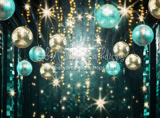 Rockstar Stage Teal (sparkle fabric floor) JA