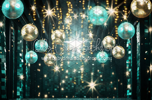 Rockstar Stage Teal (sparkle fabric floor) JA