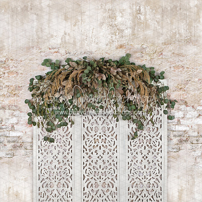 X Drop romance boho headboard queen