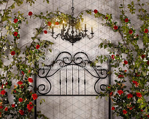 Romance Dream Queen Headboard Chandelier