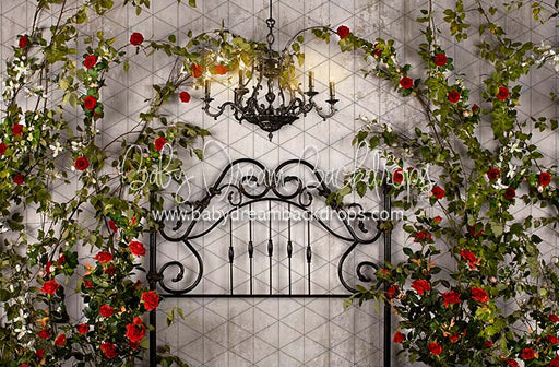 Romance Dream Queen Headboard Chandelier