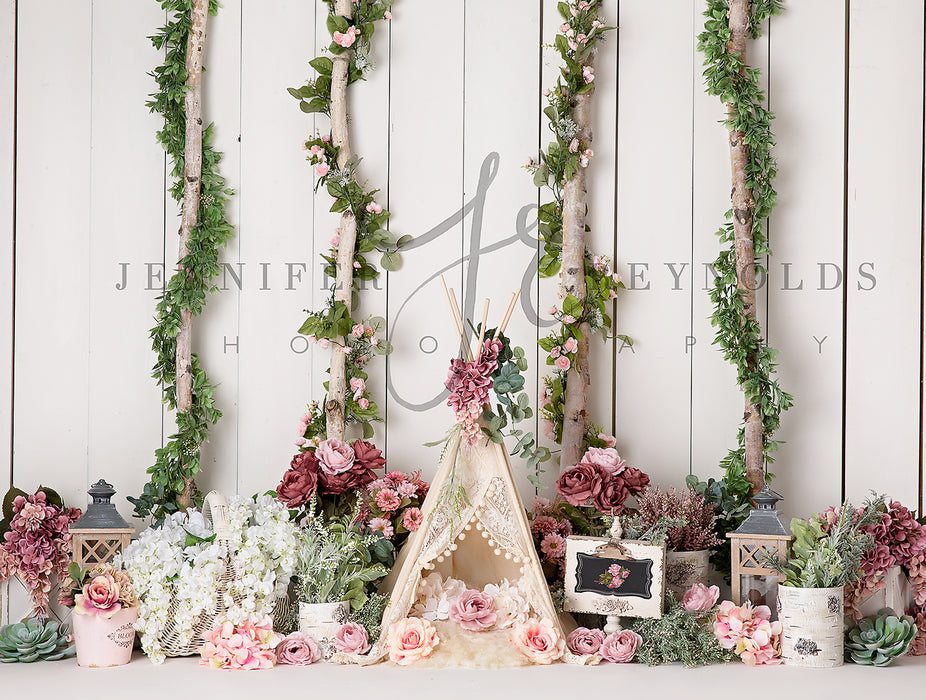 Romantic Dusty Rose Woods