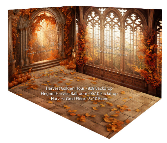 Harvest Golden Hour + Elegant Harvest Ballroom + Harvest Gold Floor