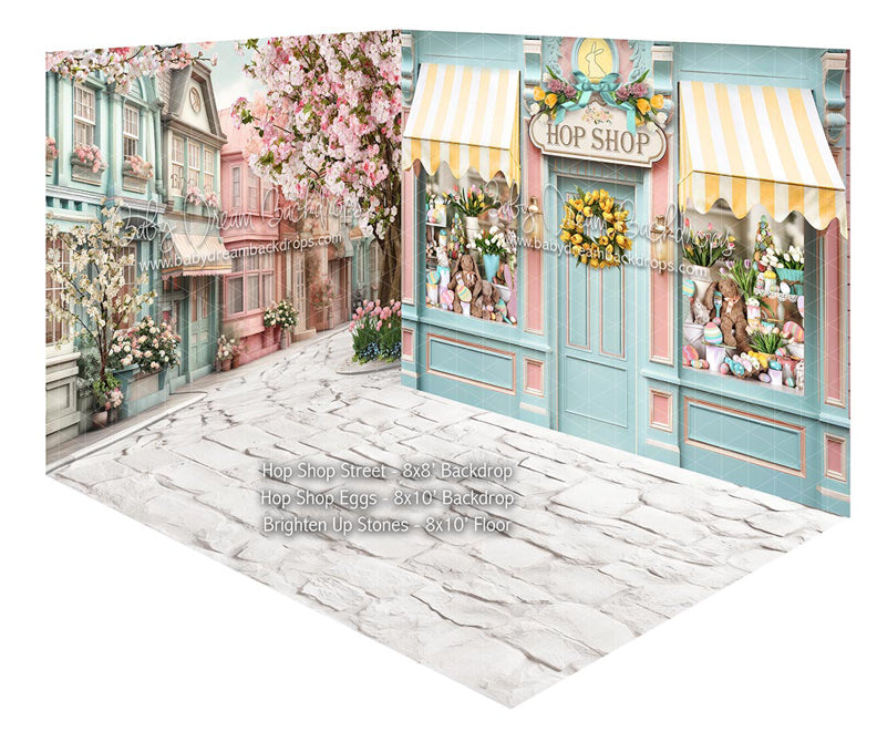 Room Hop Shop Street + Hop Shop Eggs + Brighten Up Stones