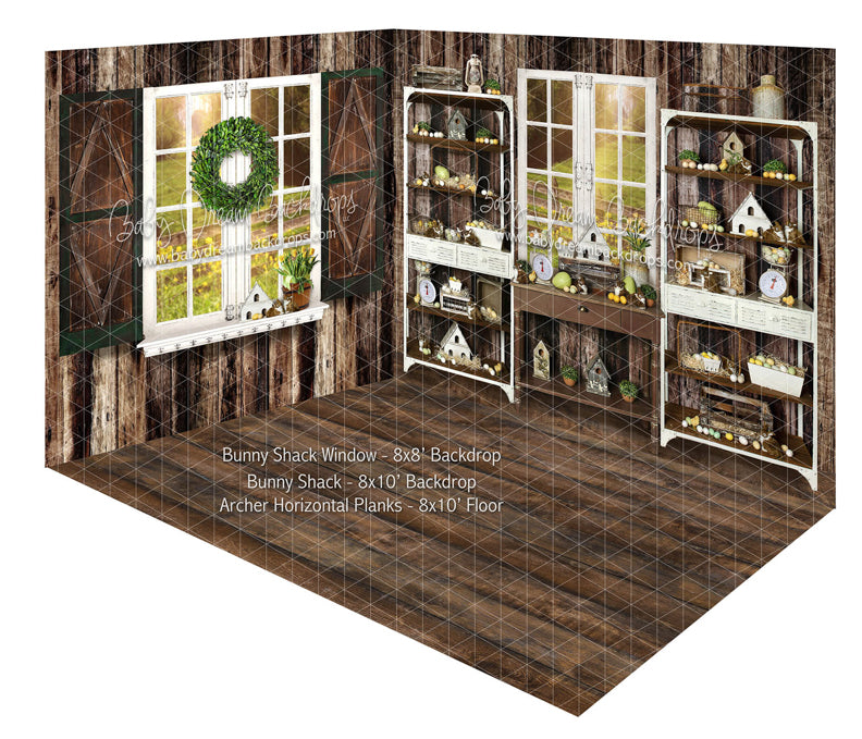 Bunny Shack Window and Bunny Shack Room