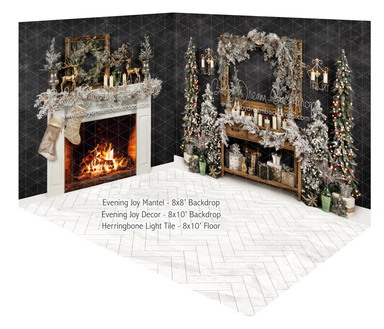Evening Joy Mantel and Evening Joy Decor Room