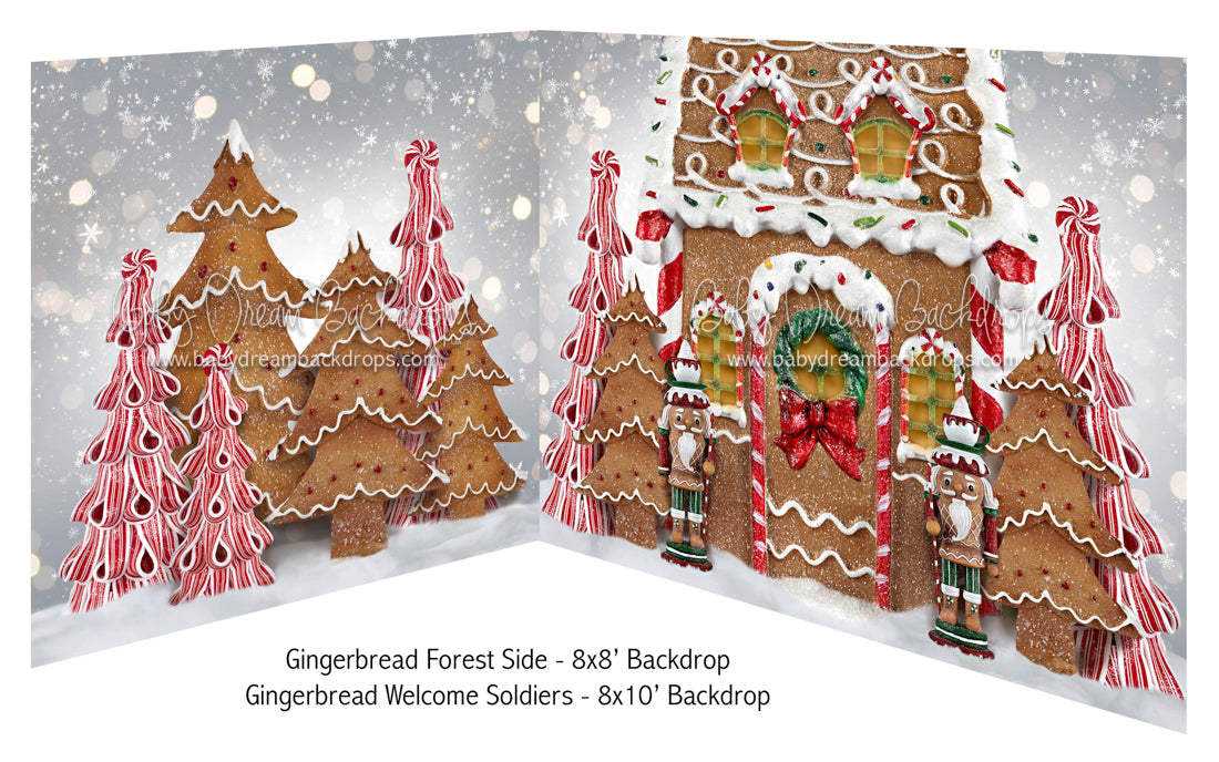 Gingerbread Forest Side and Gingerbread Welcome Soldiers