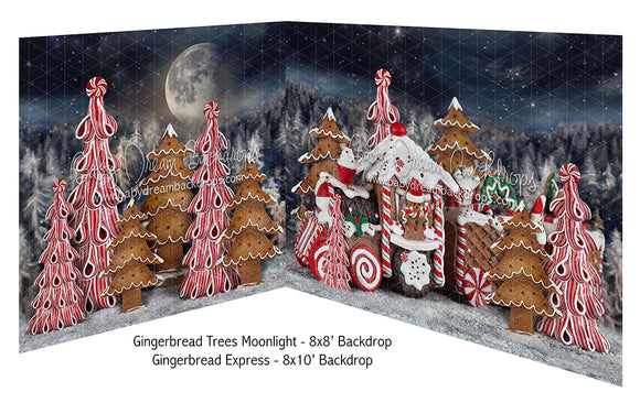 Gingerbread Trees Moonlight and Gingerbread Express Bundle