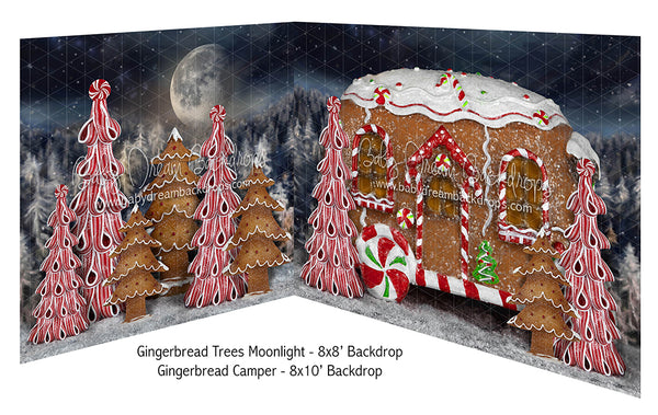 Gingerbread Trees Moonlight and Gingerbread Camper Bundle