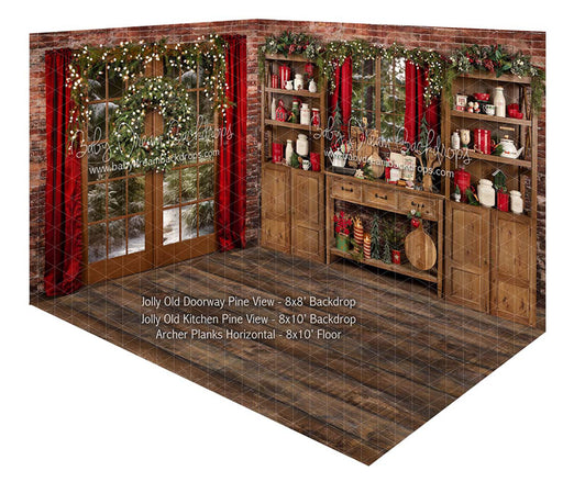 Room Jolly Old Doorway Pine View + Jolly Old Kitchen Pine View + Archer Planks Horizontal (JA) 