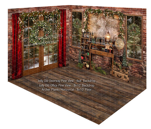 Room Jolly Old Doorway Pine View + Jolly Old Office Pine View + Archer Planks Horizontal (JA)