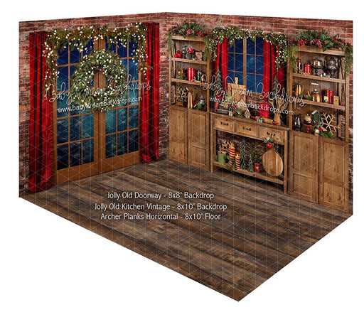 Room Jolly Old Doorway + Jolly Old Kitchen Vintage + Archer Planks Horizontal (JA)